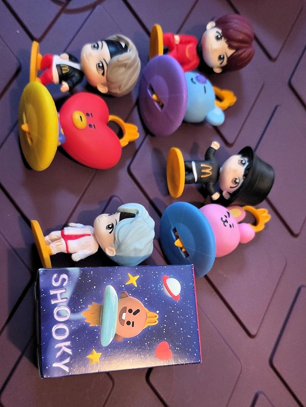 McDonald's BT21 McDonald's figures Character Figure Set Multicolor